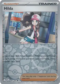 Pokemon TCG Hilda 084/086 Reverse Holo White Flare English NM/Pack Fresh - Image 1