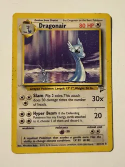 Dragonair 022/130 - Pokemon Base Set 2 - Rare Non-Holo MP - Image 1