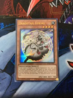 Yu-Gi-Oh Justice Hunters Dracotail Lukias JUSH-EN001 Ultra Rare 1st Edition - Image 1