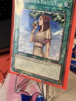 RA04-EN137 - Forbidden Chalice Platinum Secret Rare 1st Edition Yugioh - Image 2