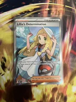 Pokemon TCG Mega Evolution Lillie’s Determination Full Art Trainer Card 169/132 - Image 1