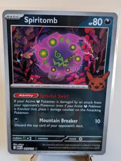 087/132 Spiritomb League Stamped Halloween Play Pokemon TCG Holo Card Promo - Image 1