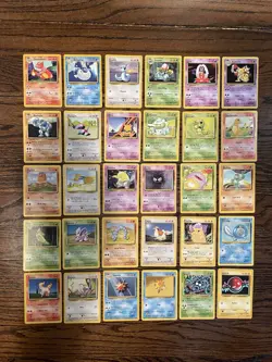 Pokemon TCG 1999 - Base Set LOT of 57 Cards (NO DUPLICATES) - MP *See Pictures* - Image 1