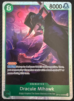 Dracula Mihawk SR OP12-030 Legacy of Master ONE PIECE Card Game - Free Shipping - Image 1