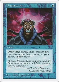 Brainstorm Fifth Edition Magic The Gathering MTG Card - Image 1