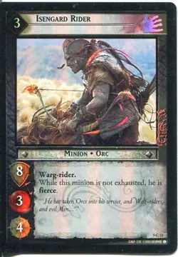 Lord Of The Rings CCG Foil Card BohD 5.C53 Isengard Rider - Image 1