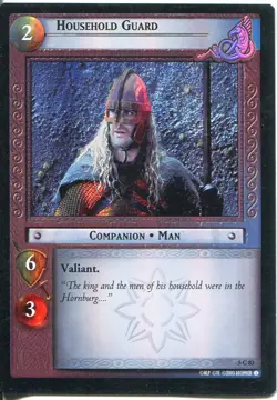 Lord Of The Rings CCG Foil Card BohD 5.C83 Household Guard - Image 1