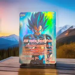 SSB Vegeta Saiyan Pride BT27-001 SLR History of Z Dragon Ball Super Masters Card - Image 1