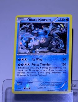 2016 Pokemon BLACK KYUREM Black Star Promo HOLO BLEED Misprint ERROR Card #XY160 - Image 2
