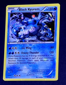 2016 Pokemon BLACK KYUREM Black Star Promo HOLO BLEED Misprint ERROR Card #XY160 - Image 3
