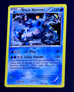 2016 Pokemon BLACK KYUREM Black Star Promo HOLO BLEED Misprint ERROR Card #XY160 - Image 5