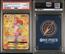 2024 One Piece Nami OP09-SPECIAL Alternative Art Card Game #106 PSA 10 Gem MT - Image 3