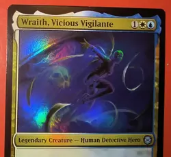 MTG: SPIDER-MAN: WRAITH, VICIOUS VIGILANTE, 0160, FOIL , UNCOMMON, NM, SPM - Image 2