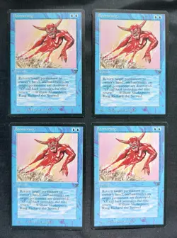 4x MTG Boomerang NM/MT Legends Play Set Magic the Gathering See Pics - Image 1