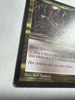 Sliver Queen Magic the Gathering 1998 Rare Legend Creature Stronghold - Image 2