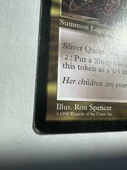 Sliver Queen Magic the Gathering 1998 Rare Legend Creature Stronghold - Image 3