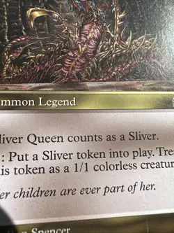Sliver Queen Magic the Gathering 1998 Rare Legend Creature Stronghold - Image 4