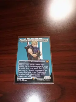 Cloud, Midgar Mercenary Borderless 375 Final Fantasy FIN MTG Regular Fresh NM - Image 1