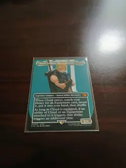 Cloud, Midgar Mercenary Borderless 375 Final Fantasy FIN MTG Regular Fresh NM - Image 2