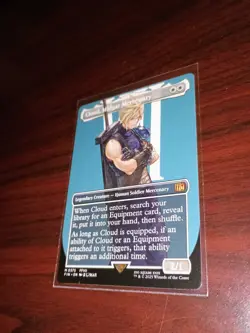 Cloud, Midgar Mercenary Borderless 375 Final Fantasy FIN MTG Regular Fresh NM - Image 4