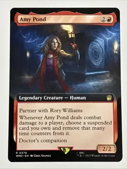 MTG Universes Beyond: Doctor Who Amy Pond Extended Art 0378 NM Rare - Image 1