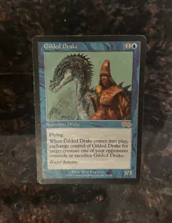 Magic the Gathering Gilded Drake Urza's Saga Played - Image 1