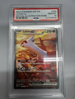 Pokemon Latios PSA 10 English Latias EX 239/191 SAR Surging Sparks Gem Mint TCG - Image 1