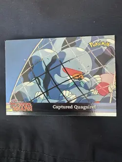 2001 Topps Pokemon Johto Screen Snaps! Captured Quagsire! Snap #21 Foil Rare! - Image 1