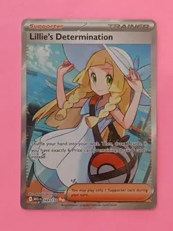 Pokemon Mega Evolutions Lillie's Determination 169/132 Full Art Trainer - Image 1