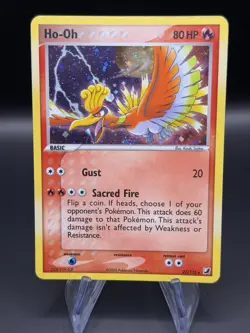 2005 Pokemon EX Unseen Forces Cosmos - Ho-Oh Holo Rare 27/115 - Image 1