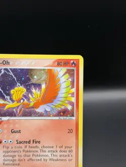 2005 Pokemon EX Unseen Forces Cosmos - Ho-Oh Holo Rare 27/115 - Image 4
