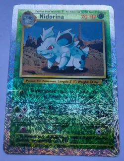 2003 Pokemon Reverse Holo Foil Nidorina Legendary Collection 55/110 WoTC - MP - Image 1