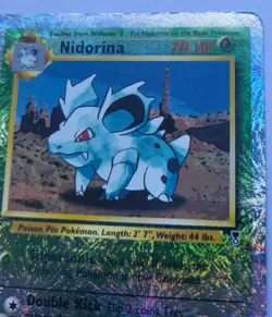 2003 Pokemon Reverse Holo Foil Nidorina Legendary Collection 55/110 WoTC - MP - Image 3