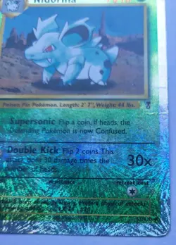 2003 Pokemon Reverse Holo Foil Nidorina Legendary Collection 55/110 WoTC - MP - Image 4