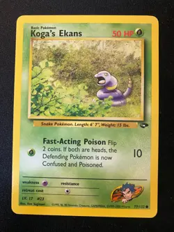 Kogas Ekans 77/132 - Gym Challenge WOTC 1999 Vintage- Pokemon TCG Card - Image 1