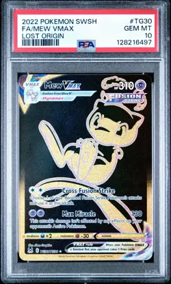 PSA 10 Mew VMAX (Secret) TG30/TG30 Lost Origin Trainer Gallery Pokemon - Image 1