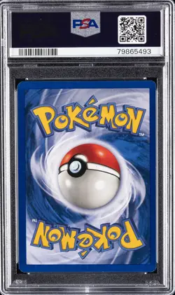 1999 POKEMON FOSSIL #55 SLOWPOKE PSA 8 - Image 2