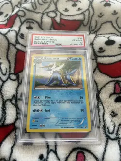 2011 POKEMON BLACK & WHITE SAMUROTT HOLO PSA 10 31/114 POP 10!!! - Image 1