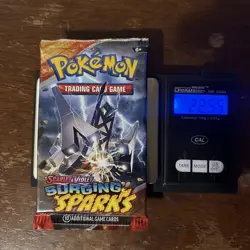 (VERY HEAVY) 22.55 Pokemon TCG Surging Sparks Booster Pack (SEALED)✅ ! - Image 1