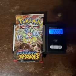 (VERY HEAVY) 22.68 Pokemon TCG Surging Sparks Booster Pack (SEALED)✅ ! - Image 1