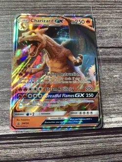 Charizard GX SM195 - Sun & Moon Black Star Promo Holo Pokemon NM/MINT - Image 2