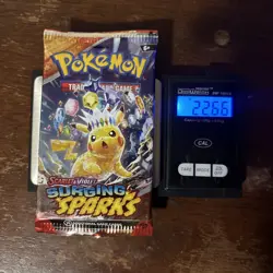 (VERY HEAVY) 22.66 Pokemon TCG Surging Sparks Booster Pack (SEALED)✅ ! - Image 1