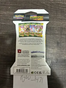 Pokemon SWSH EVOLVING SKIES Lot Of 4 Sleeved Blisters ART SET FACTORY SEALED - Image 4