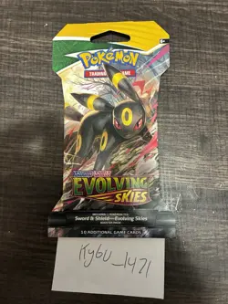 Pokemon SWSH EVOLVING SKIES Lot Of 4 Sleeved Blisters ART SET FACTORY SEALED - Image 5
