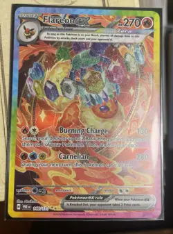 Pokemon TCG Prismatic Evolutions Flareon EX 146/131 Near mint/better 10/04 Pull - Image 1