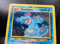 Pokemon Neo Genesis RARE Holo Feraligatr 5/111, Croconaw 31/111 & Totodile EX/NM - Image 5