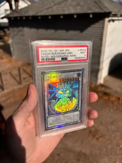 Yugioh | PSA 9 Chaos Ruler the Chaotic Magical Dragon | ROTD-JP043 - Image 1