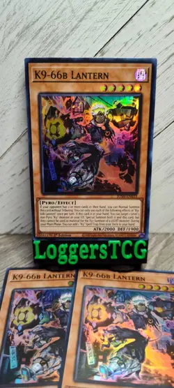 Yu-Gi-Oh! K9-66B Lantern x3 / JUSH-EN033 1st Edition NM - Image 1