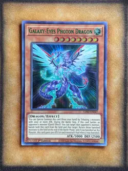 Yugioh Galaxy-Eyes Photon Dragon LDS2-EN047 Ultra Rare 1st Ed GREEN NM - Image 1