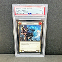 2020 Flesh & Blood Plunder Run Arcade Rising Graded PSA Card Mint 9 TCG FaB - Image 1
